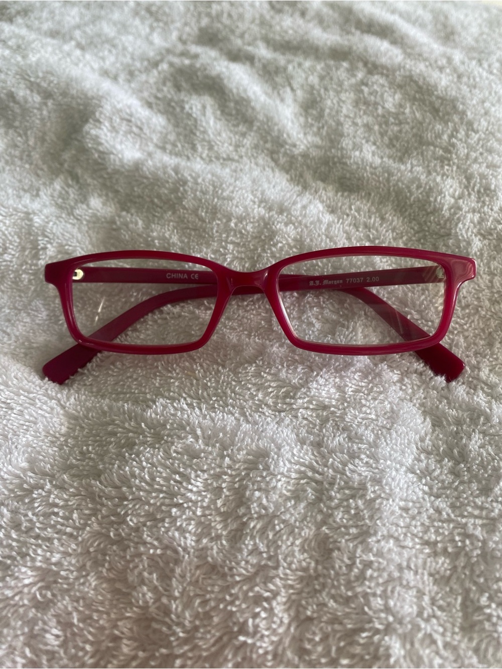 Aj Morgan Women's Rectangular Reading Glasses in Fuchsia
